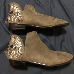 Dark gray ankle boots